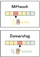 Vorschau - Bildkarten - Bildkarten - Wochentage für den Morgenkreis - Seite 2