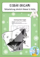 Vorschau - Mal- und Bastelvorlagen - Himmel und Hölle neu erfunden: Eisbär Origami - Deckblatt