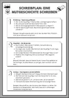 Vorschau - Arbeitsblätter - Mutgeschichten Klasse 5/6: Schreibplan & Beispielgeschichte - Seite 1