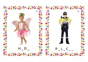 Vista previa - Tarjetas / Manipulativos - Vocales perdidas Carnaval - página 3