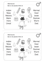 Vorschau - Arbeitsblätter - Lesen lernen mit aeiou + mlsrwn – Leseheft für Klasse 1 | Erstlesen - Seite 3