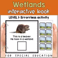 anteprima - Flashcard - Wetland animals matching for SPED | Wetlands habitat errorless activity - Pagina 1