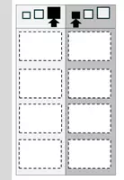 Vorschau - Mal- und Bastelvorlagen - 2 Klettmappen - Sortieren/Zuordnen - Merkmal "Größe" - Seite 1