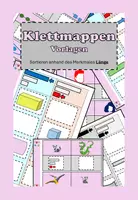 Vorschau - Mal- und Bastelvorlagen - 3 Klettmappen - Sortieren/Zuordnen - Merkmal "Länge" - Deckblatt