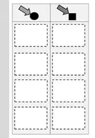 Vorschau - Mal- und Bastelvorlagen - 2 Klettmappen - Sortieren/Zuordnen - "rund oder eckig" - Seite 1