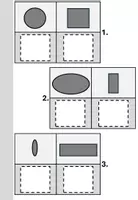 Vorschau - Mal- und Bastelvorlagen - 2 Klettmappen - Sortieren/Zuordnen - "rund oder eckig" - Seite 2