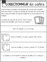 Aperçu - Feuilles d'exercices - Situation déconstruite - Collectionneur de cartes - Page 1