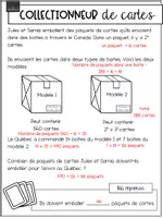 Aperçu - Feuilles d'exercices - Situation déconstruite - Collectionneur de cartes - Page 3