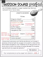 Aperçu - Feuilles d'exercices - Situation d'application - Mission souper parfait - Page 3