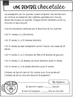 Aperçu - Feuilles d'exercices - Situation déconstruite - Rentrée chocolatée - Page 1