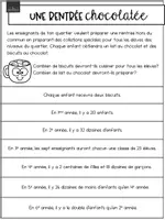 Aperçu - Feuilles d'exercices - Situation déconstruite - Rentrée chocolatée - Page 2