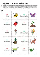 Vorschau - Fördermaterial/Inklusion - Paare finden - FRÜHLING (DaF/DaZ) - Seite 1