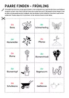 Vorschau - Fördermaterial/Inklusion - Paare finden - FRÜHLING (DaF/DaZ) - Seite 3