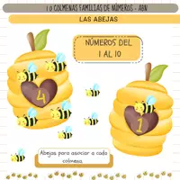 Vista previa - Juegos / Gamificación - LAS ABEJAS - ABN: Asociación número cantidad. - Portada