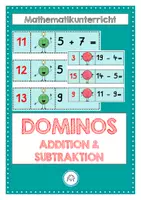 Vorschau - Spiele - Domino zur Addition und Subtraktion bis 20 - Deckblatt