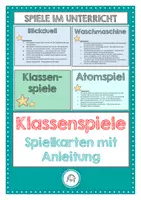 Vorschau - Spiele - Spiele fürs Klassenzimmer. Klassenspiele - Deckblatt