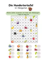 Vorschau - Arbeitsblätter - Hundertafel auf Reise - Seite 1