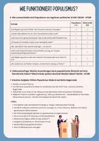 Vorschau - Arbeitsblätter - Populismus erkennen und entlarven - Aufgaben zu einem Video mit 5 wichtigen Populismus Strategien #demokratiestärken - Seite 3