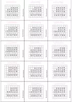 Vorschau - Aufgabenkarten - Schriftliche Addition (45 Aufgabenkarten mit Lösungen, Laufzettel, mit drei Summanden) - Seite 2