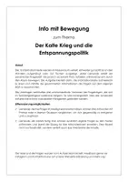 Vorschau - Stundenentwürfe - Information und Bewegung "Der Kalte Krieg und die Entspannungspolitik" - Deckblatt