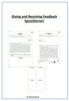 Vorschau - Arbeitsblätter - Giving and Receiving Feedback - Deckblatt