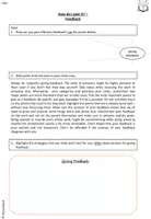 Vorschau - Arbeitsblätter - Giving and Receiving Feedback - Seite 1