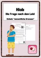 Vorschau - Unterrichtsreihen - Hiob / Leid in der Bibel / menschliche Grenzen - Deckblatt
