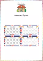 Vorschau - Arbeitsblätter - Lobkarten Englisch - Deckblatt