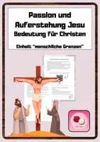 Vorschau - Arbeitsblätter - Passion und Auferstehung Jesu / Leid und Hoffnung in der Bibel / menschliche Grenzen - Deckblatt