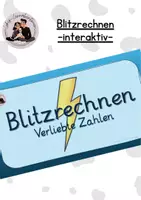 Vorschau - Präsentationen/Tafelbilder - Blitzrechnen "Verliebte Zahlen" - interaktiv 🩷 - Deckblatt