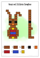 Vorschau - Stationenlernen - 🐰 Hase Bauplan Klemmbausteine Lego® - Seite 2