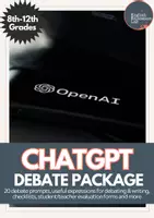 Vorschau - Anderer Materialtyp - ChatGPT- Middle/High School Debates - Deckblatt