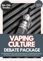 Vorschau - Anderer Materialtyp - Debating Topics for Middle/High School: Vaping Culture - Deckblatt