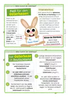 Vorschau - Stationenlernen - Woher kommt der Osterhase? Wissenskartei mit 12 Wissenskarten - Seite 3