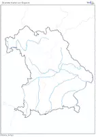 Vorschau - Arbeitsblätter - Bayern – Stumme Karten zum Ausfüllen (Sachunterricht/Geografie, Grundschule) - Seite 3