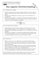 Vorschau - Arbeitsblätter - Harry Potter: Eine magische Gerichtsverhandlung - Deckblatt