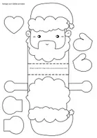 Vorschau - Mal- und Bastelvorlagen - WEIHNACHTEN Geschenkidee Weihnachtsmann basteln - Seite 1