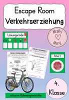 Vorschau - Arbeitsblätter - Escape Room: Verkehrserziehung (Klasse 4) - Deckblatt