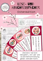 Vorschau - Fördermaterial/Inklusion - Lese - Abschreibfächer Osteredition - Deckblatt