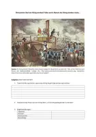 Vorschau - Arbeitsblätter - Die Französische Revolution - Darf ein König sterben? Rollensimulation der Gerichtsverhandlung über König Ludwig 16. / XVI. bzw. den "Bürger Capet". Einsetzbar von Klasse 8 - EF / 11 - Deckblatt