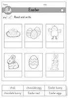 Vorschau - Arbeitsblätter - Easter Ostern Arbeitsblatt differenziert - Englisch - Seite 2