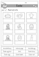 Vorschau - Arbeitsblätter - Easter Ostern Arbeitsblatt differenziert - Englisch - Seite 3