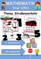 Vorschau - Arbeitsblätter - Straßenverkehr Zählen/Mathematik - Klasse 1 und 2 - Deckblatt