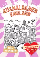 Vorschau - Mal- und Bastelvorlagen - England Ausmalbilder Fensterbilder Mandala Bilder ausmalen - Deckblatt