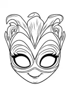 Vorschau - Mal- und Bastelvorlagen - Masken Kunst Ausmalbilder Fensterbilder Mandala Bild ausmalen - Seite 3