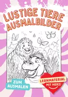 Vorschau - Arbeitsblätter - Ausmalbilder Löwen - Deckblatt