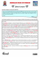 Vista previa - Hojas de trabajo - MESSAGE SUR UN FORUM : AMOUR-PROPRE (Conjugaison) - página 2