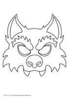 Vorschau - Mal- und Bastelvorlagen - Masken Basteln - Monster - Karneval Fasching Halloween - Seite 2