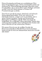 Vorschau - Arbeitsblätter - Albrecht Dürer Infotext mit Fragen - Seite 3