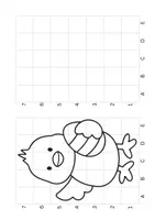 Vorschau - Arbeitsblätter - Ostern Rastertechnik Küken - Freebie /Gratis - Seite 2